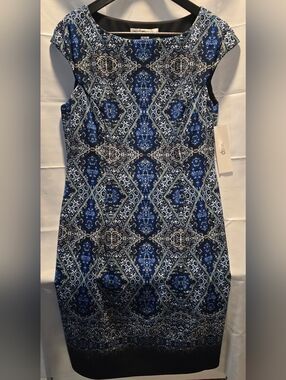 Wisp Blue Geometric Dress